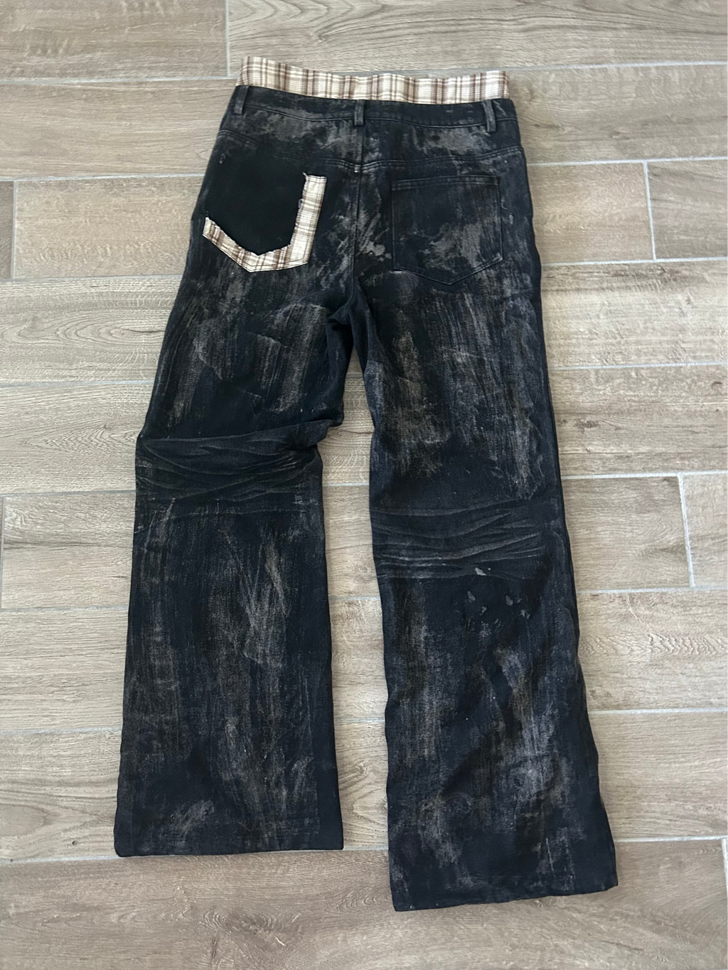 Torn denim